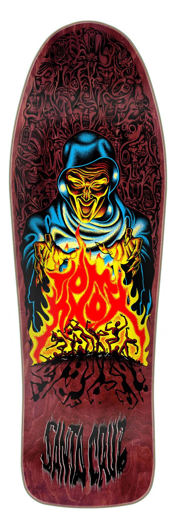 10.0in Knox Firepit Reissue Santa Cruz Skateboard Deck - SkateTillDeath.com