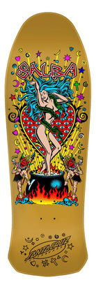 10.4in Salba Witch Doctor Reissue Santa Cruz Skateboard Deck - SkateTillDeath.com