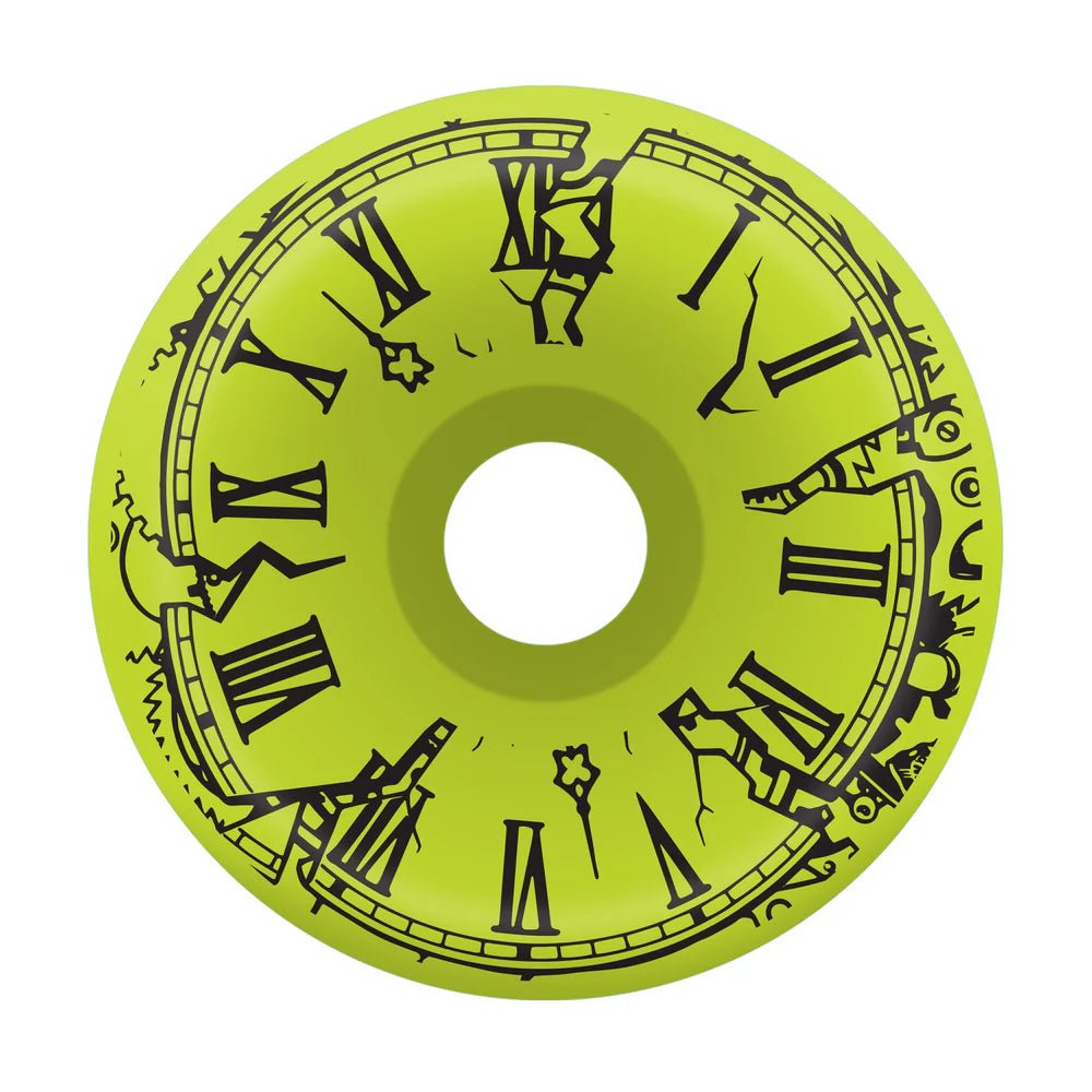 60mm Claus Grabke Exploding Clock Neon Green 95a Slime Balls Skateboard Wheels - SkateTillDeath.com