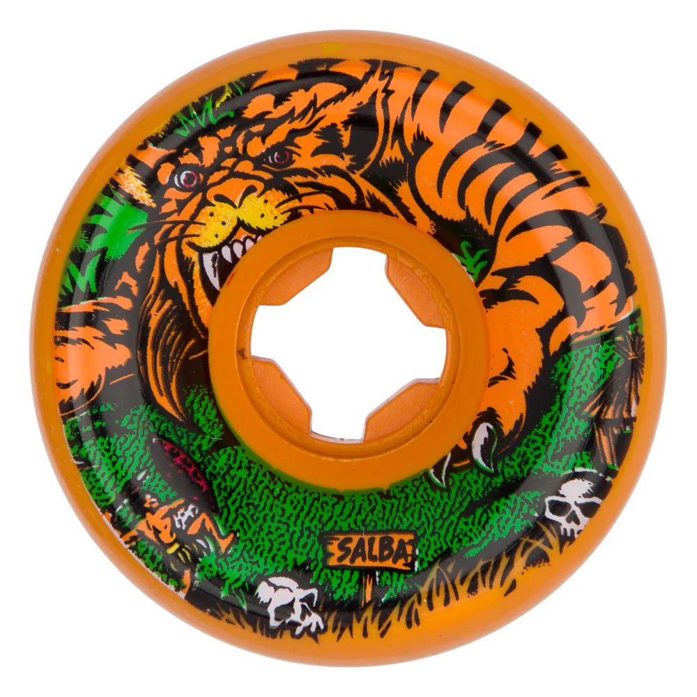 60mm Salba Tiger Vomits Orange 95a Slime Balls Skateboard Wheels - SkateTillDeath.com