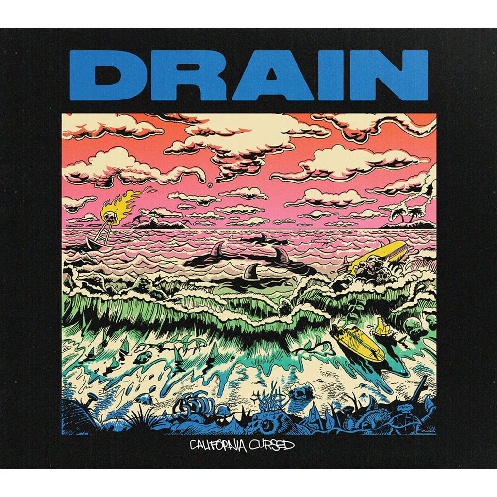 DRAIN "CALIFORNIA CURSED" COLOURED VINYL - SkateTillDeath.com