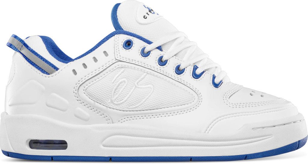 eS Creager Shoes (White/Blue) - SkateTillDeath.com