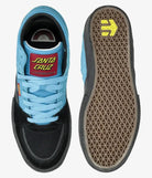 Etnies x Santa Cruz Screw Vulc Mid Chaussure (black blue black) - SkateTillDeath.com