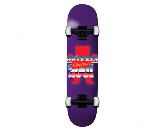 Grizzly Cool As Ice 8" (Purple) Complete Board - SkateTillDeath.com