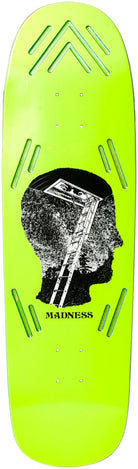 Out Of Mind 9.13" (Neon Yellow) Deck - SkateTillDeath.com