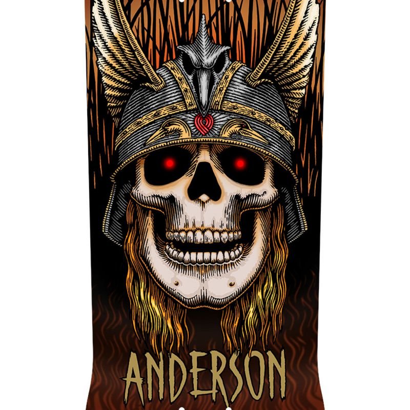 POWELL PERALTA ANDY ANDERSON HERON SKULL SKATEBOARD DECK RUST SHAPE 289 8.45  - SkateTillDeath.com