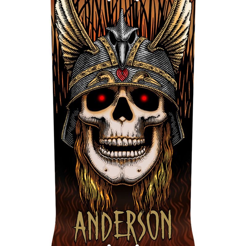 POWELL PERALTA ANDY ANDERSON HERON SKULL SKATEBOARD DECK RUST SHAPE 289 8.45 - SkateTillDeath.com