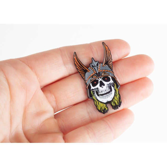 Powell Peralta Andy Anderson Skull Lapel Pin - SkateTillDeath.com