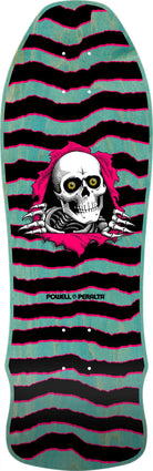 Powell Peralta GeeGah Ripper Reissue Skateboard Deck Lt. Blue/Pink Stain - 9.75 X 30 Skip to the end of the images gallery - SkateTillDeath.com