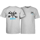 Powell Peralta Rat Bones T-shirt - Athletic Heather - SkateTillDeath.com