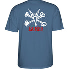 Powell Peralta Rat Bones T-Shirt Indigo Blue - SkateTillDeath.com