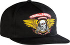 Powell Peralta Winged Ripper Snap Back Cap Black - SkateTillDeath.com