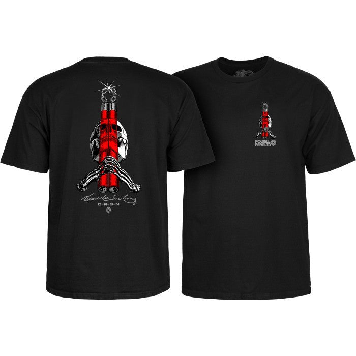 Preorder (delivery week of 6/1/25) Powell Peralta Skull & Nunchucks Bruce Lee Collab T-shirt - SkateTillDeath.com