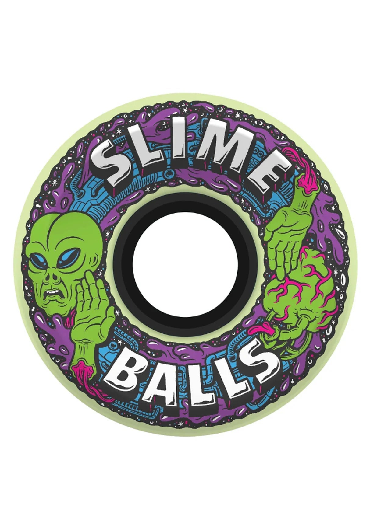 Slime Balls Alien OG Slime GITD 78A - SkateTillDeath.com