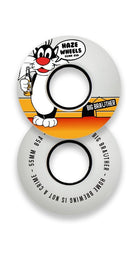 Haze Wheels Big Brauther skateboard wheels 85A/55mm - White - SkateTillDeath.com