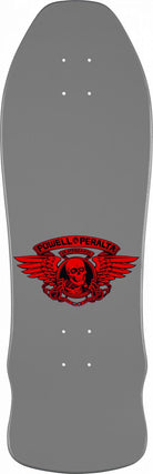 Powell Peralta Geegah Skull and Sword Skateboard Deck Silver - 9.75 X 30 - SkateTillDeath.com