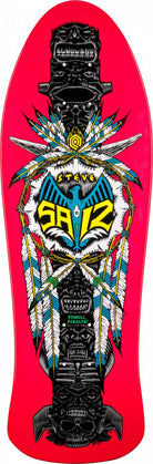 Powell Peralta Steve Saiz Totem Pink Skateboard Deck - 10 x 30.81 - SkateTillDeath.com