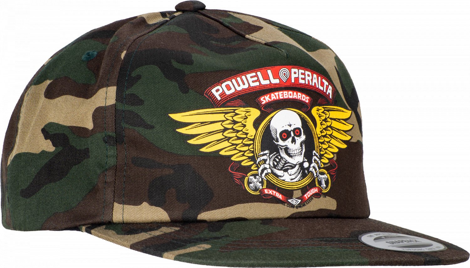 Powell Peralta Winged Ripper Snap Back Cap - Camo - SkateTillDeath.com