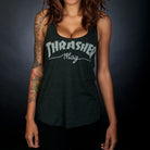 T-Shirt Thrasher magazine logo racerback tank black - SkateTillDeath.com