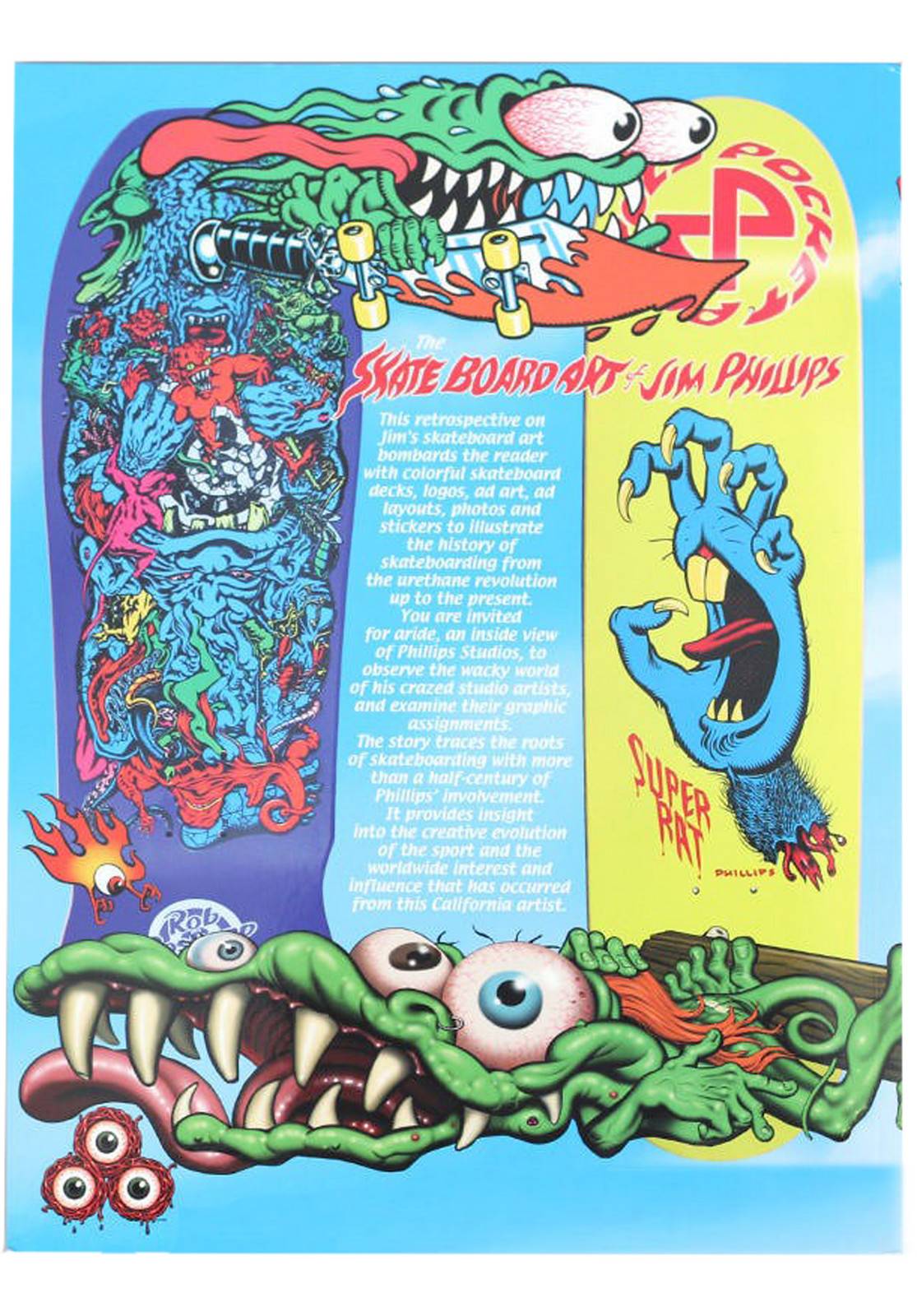 The Skateboard Art of Jim Phillips Softcover Books - SkateTillDeath.com