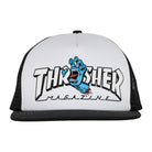 Thrasher Screaming Logo Trucker Santa Cruz Hat White - SkateTillDeath.com